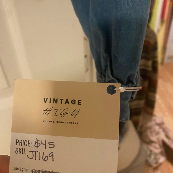 Vintage Denim Crop Shirt - Picture 5 of 6